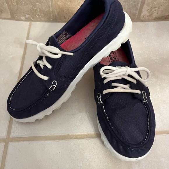 Skechers On-The-Go Blue Docker Shoes Womens Size 6.5 - Picture 6 of 13